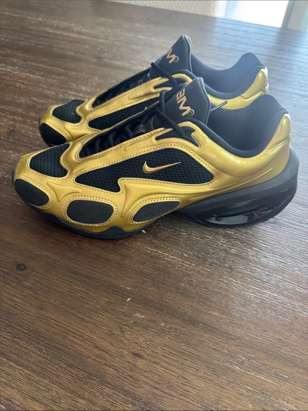 Nike Women's Air Max Muse Shoes in Metallic Gold/Black